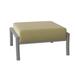 Woodard Fremont Outdoor Ottoman w/ Cushion Metal in Gray/Brown | 14.8 H x 28.25 W x 25.8 D in | Wayfair 9U0486-72-87N