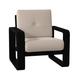 Woodard Vale Patio Chair, Linen in Black | 37.5 H x 27.25 W x 30.25 D in | Wayfair 7D0406-92-40Y