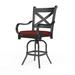 Birch Lane™ Currier Patio Bar Stool w/ Cushion | 50 H x 24 W x 25 D in | Wayfair 4B566B0E486842C689B7C48980CCBFA5