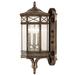 Fine Art Handcrafted Lighting Holland Park Antique Bronze 3 - Bulb Seeded Outdoor Wall Lantern Glass/Metal in Brown | 27 H x 12 W x 13 D in | Wayfair