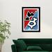 Wynwood Studio 'Movies & TV Magma & Aqua Print TV Shows' - Picture Frame Graphic Art Print on Paper in Blue/Red | 19 H x 13 W x 1 D in | Wayfair