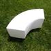 La-Fete Plastic Picnic Outdoor Bench Plastic in White | 18 H x 50 W x 18 D in | Wayfair ARC-Chill White