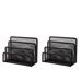 Rebrilliant Bigham Desk Organizer Set Mesh, Metal in Black | 3.13 H x 5.5 W x 7 D in | Wayfair 05DB678A6E154BAA9C9C603828799886