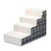 Zinus Cozy 4 Step Pet Stair Fabric in Pink/Gray/White | 22 H x 18 W x 35.5 D in | Wayfair WF-PS-I3622GP