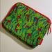 Lilly Pulitzer Accessories | Lilly Pulitzer Ipad Sleeve Green Floral Microfiber | Color: Green/Pink | Size: 10.5” X 8”