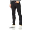 Demon&Hunter 808 Series Men's Skinny Slim Jeans Fleece Lined, 8020x1/Black(fleece), 35W / 32L