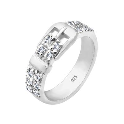 Elli - Gürtel Kristalle 925 Silber Ringe 1 ct Damen