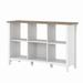 Bush Furniture Salinas 6 Cube Organizer in Pure White and Shiplap Gray - Bush Furniture SAB148G2W-03