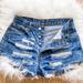 Levi's Shorts | Levi’s Custom Distressed Shorts | Color: Blue | Size: 28