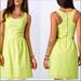 American Eagle Outfitters Dresses | American Eagle / Bright Neon Yellow Eyelet Dress | Color: Yellow | Size: 2