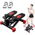 Walgreen® Exercise Stepper, Mini Aerobic Stepper with Display, Quiet Fitness Stepper Including Resistance Bands, Massageable Gym Stepper for Home Workout, Legs Arm Full Body Training Exercise Machine