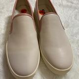 Coach Shoes | Coach Slip-On Sneakers Size 9.5 | Color: Cream/Pink | Size: 9.5