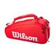 WILSON Unisex-Erwachsene Super Tour 15 Stück Tasche, Rot/Weiß