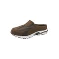 Extra Wide Width Men's Slip On Swim Slides by KingSize in Brown (Size 14 EW)