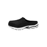 Extra Wide Width Men's Slip On Swim Slides by KingSize in Jet Black (Size 9 EW)