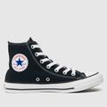 Converse all star hi trainers in black & white