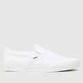 Vans classic slip trainers in white