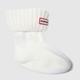 HUNTER BOOTS white kids half cardigan sock