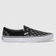 Vans classic slip on trainers in black & grey