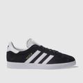 adidas gazelle trainers in black & white