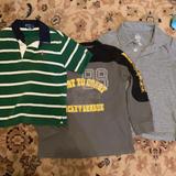 Polo By Ralph Lauren Shirts & Tops | 3 Boys Shirts- 2 Polo, 1 Long Sleeve Hockey Shirt | Color: Green/White | Size: 5b