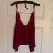 Free People Tops | Free People Fuchsia Sequined Tank Top | Color: Pink/Silver | Size: Xs