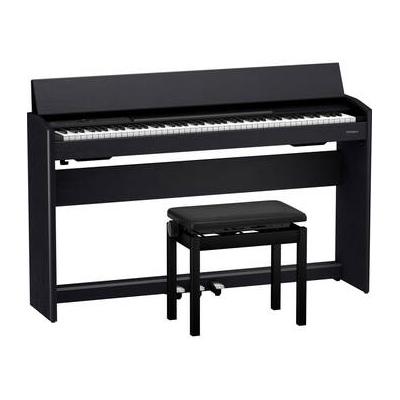 Roland F701 88-Key Modern Digital Piano with Stand and Bench (Black) F701-CB