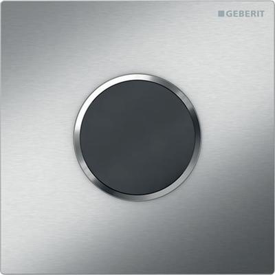 Geberit Urinal-Steuerung mit elektronischer Spülauslösung Battterie Sigma10 Edelstahl gebürstet, 116 116035SN1 Image