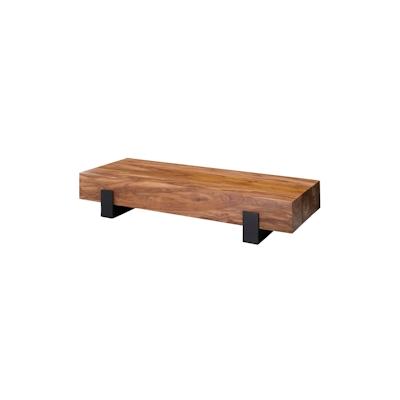 WOHNLING Couchtisch Wohnzimmertisch Holz Massiv Sofatisch Tisch Wohnzimmer