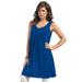 Plus Size Women's Swing Ultimate Tunic Tank by Roaman's in Ultra Blue (Size 3X) Top