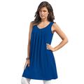 Plus Size Women's Swing Ultimate Tunic Tank by Roaman's in Ultra Blue (Size 6X) Top