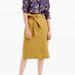J. Crew Skirts | J.Crew Tie Waist Cotton Linen Skirt 6 Belted Gold | Color: Gold/Yellow | Size: 6