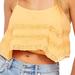 Free People Tops | Free People Home Again Cami Lace Tank Nwt | Color: Orange | Size: L