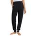Plus Size Women's Knit Jogger Sleep Pants by ellos in Black (Size 14/16)