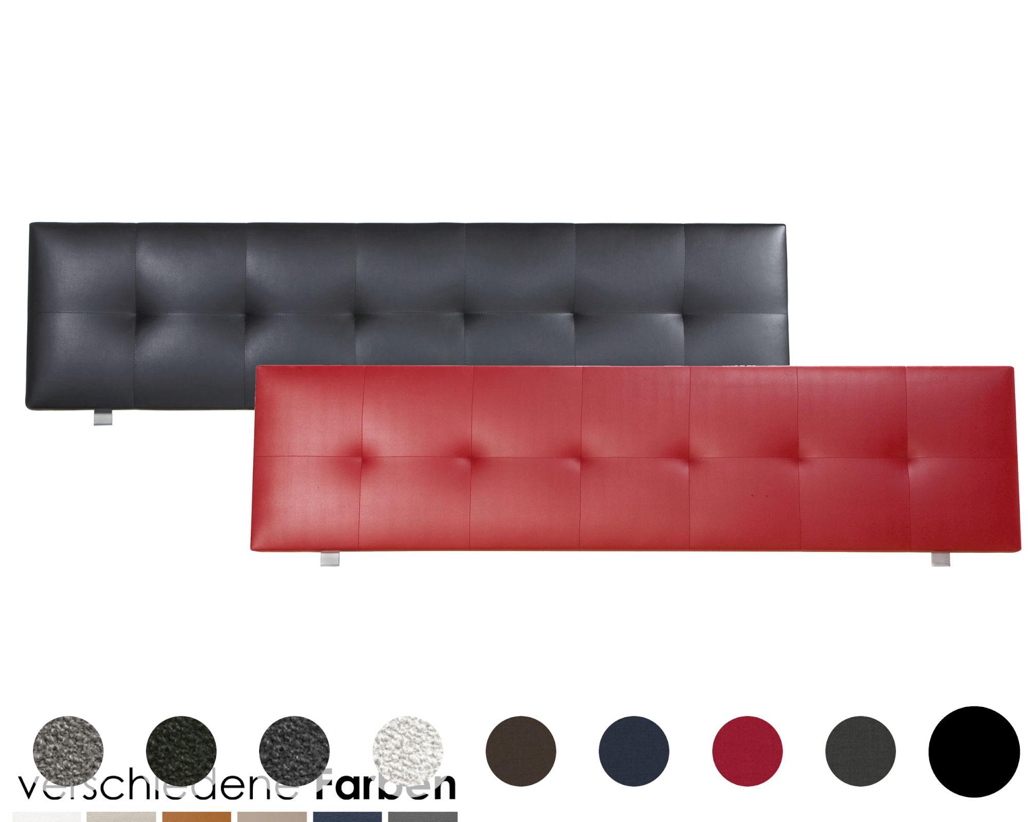 Hasena Movie-Line Kopfteil Ronna 200 cm / PK3 Campos 375 nero Image