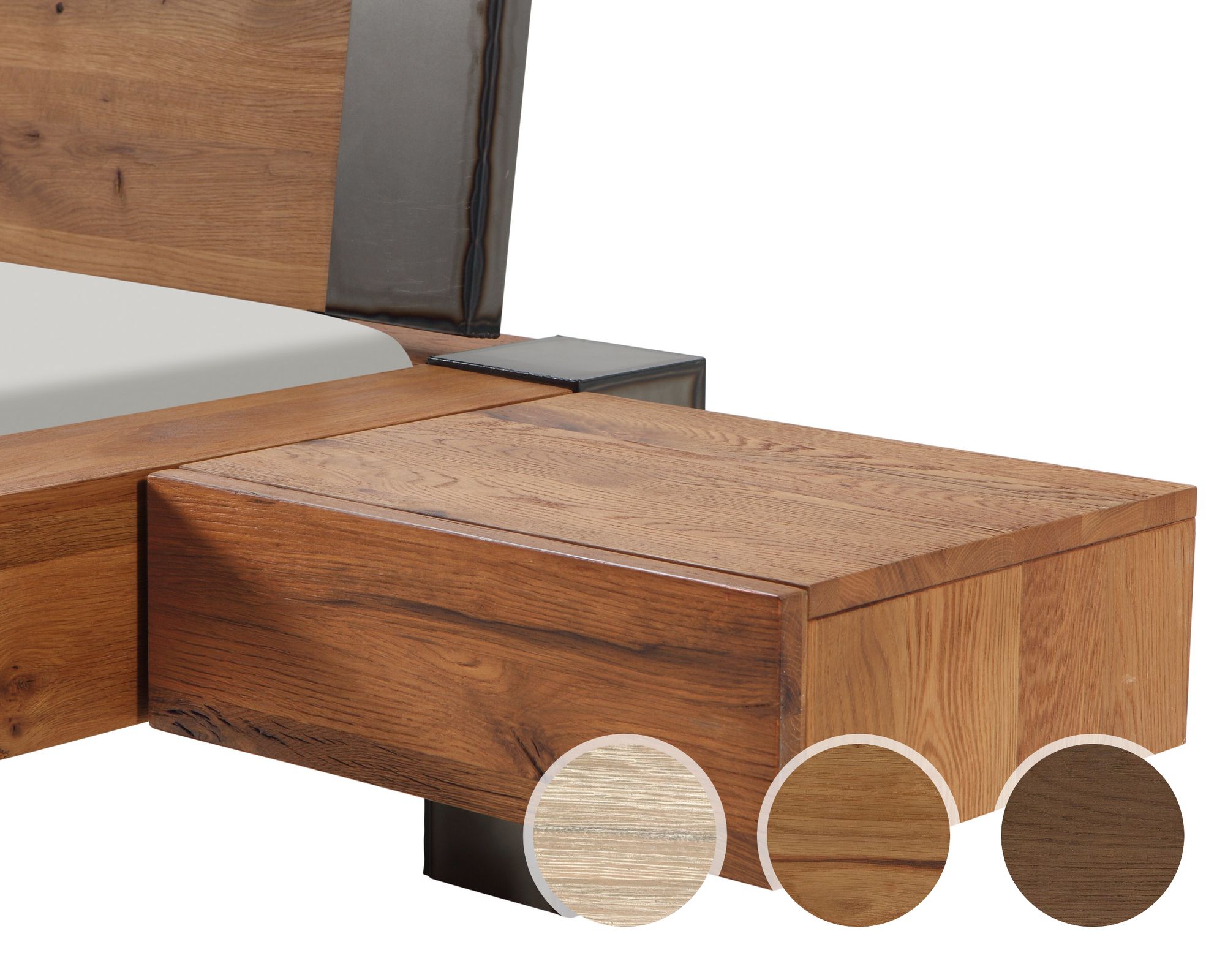 Hasena Oak-Line Wild Nachttisch Caja Eiche bianco