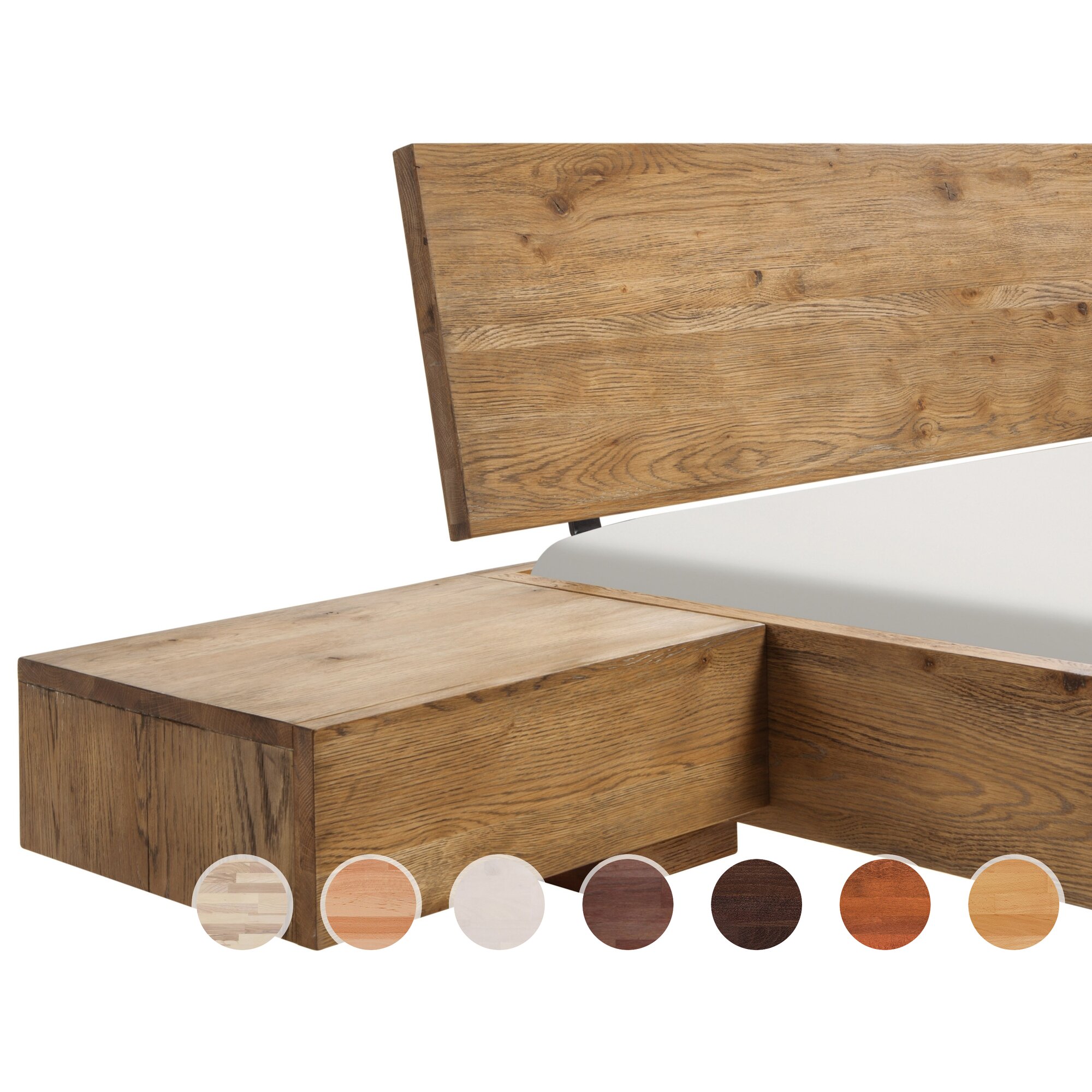 Hasena Wood-Line Nachttisch Caja Wildbuche natur