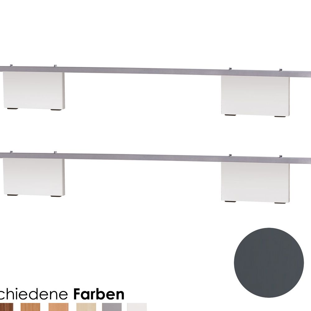 Hasena Soft-Line Füsse Vilo 2er-Set / 20 cm / 100 cm / Buche schoko, lackiert Image