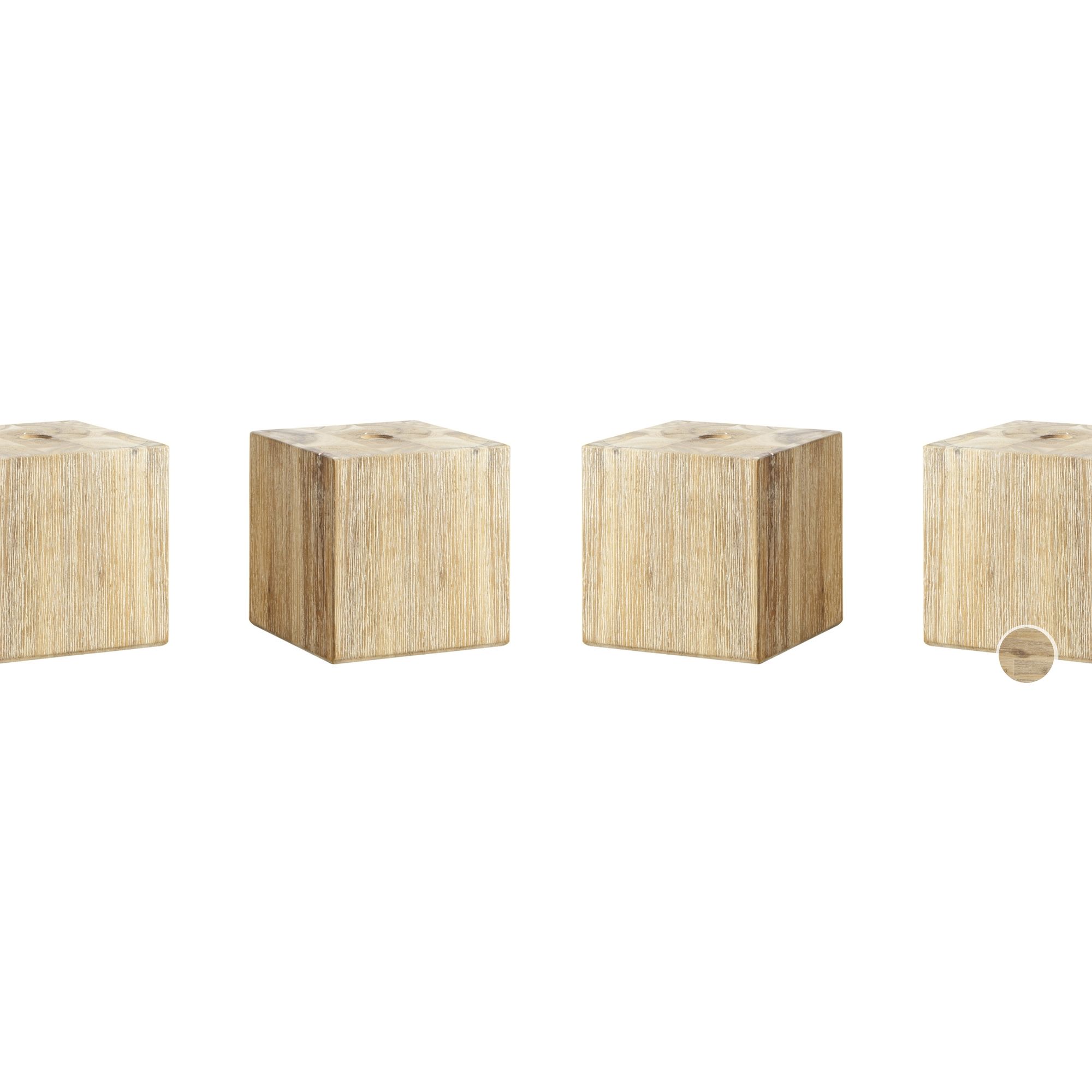 Hasena Factory-Chic Füsse Ivio 4er-Set / 20 cm / Akazie Vintage braun, lackiert