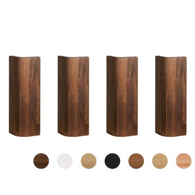 Hasena Fine-Line Füsse Ronda 4er-Set / 25 cm / Eiche bianco, gebürstet, geölt Image