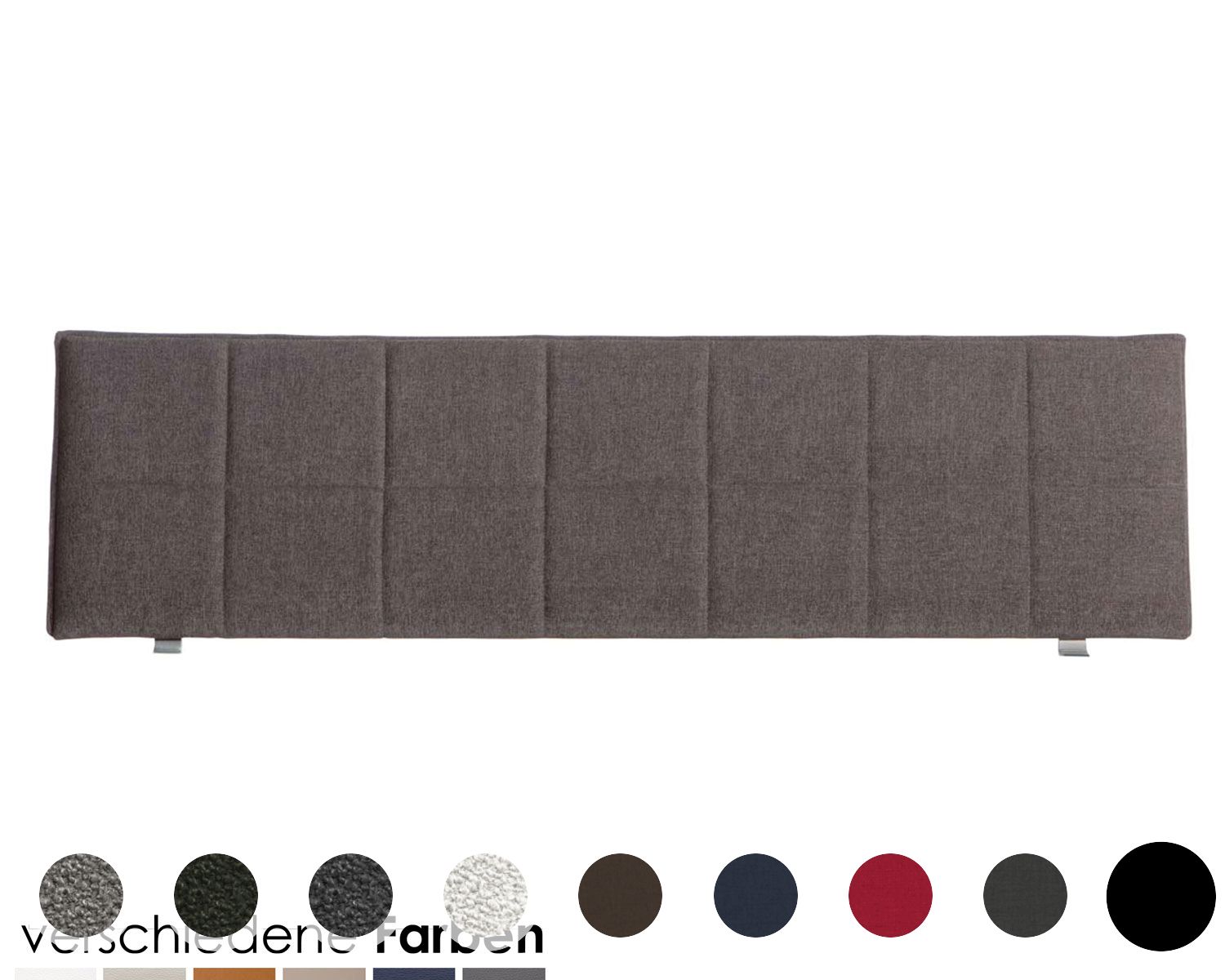 Hasena Factory-Line Kopfteil Malta 180 cm / PK3 Boston 651 bean Image