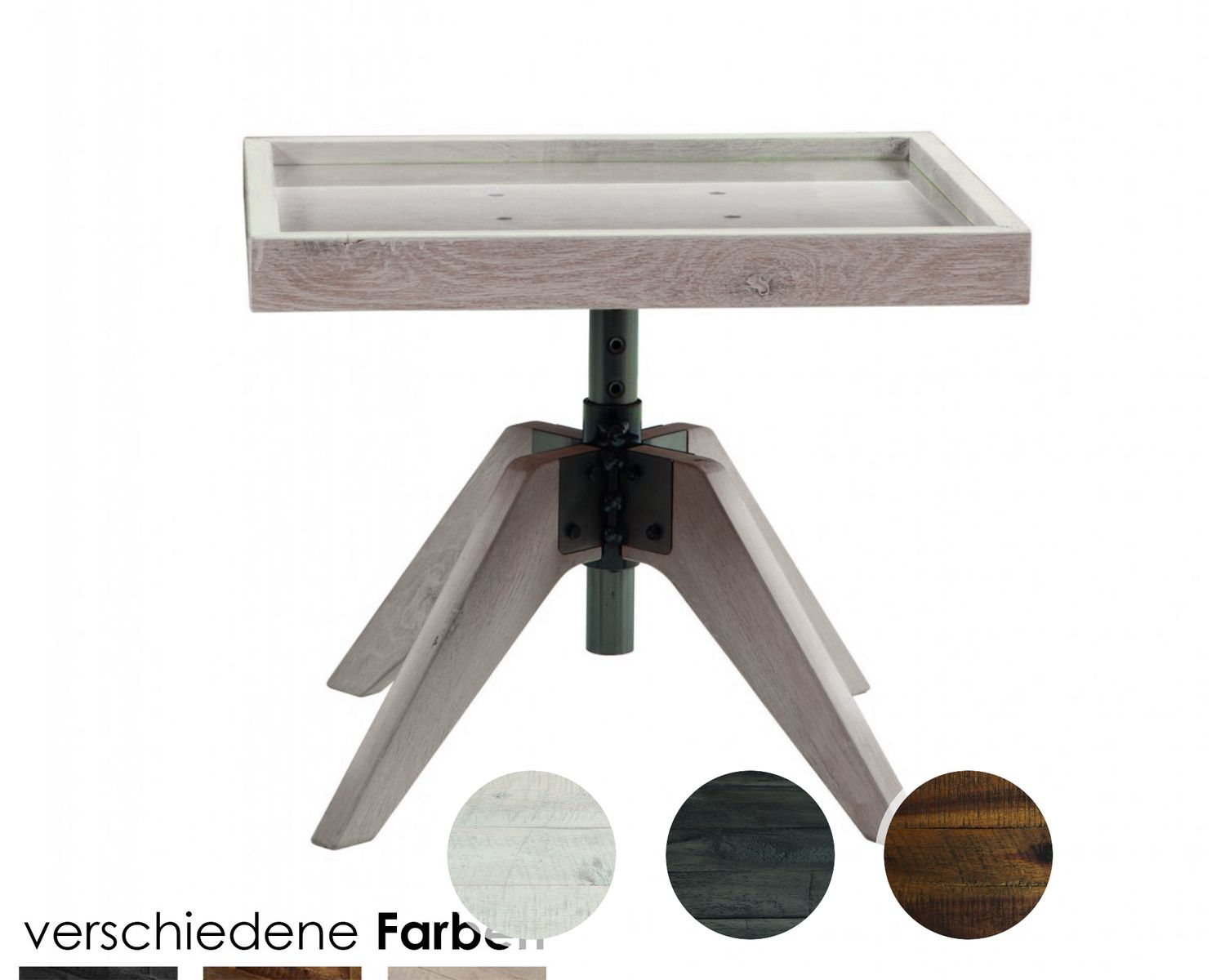 Hasena Factory-Line Nachttisch Carpi Akazie Vintage grau