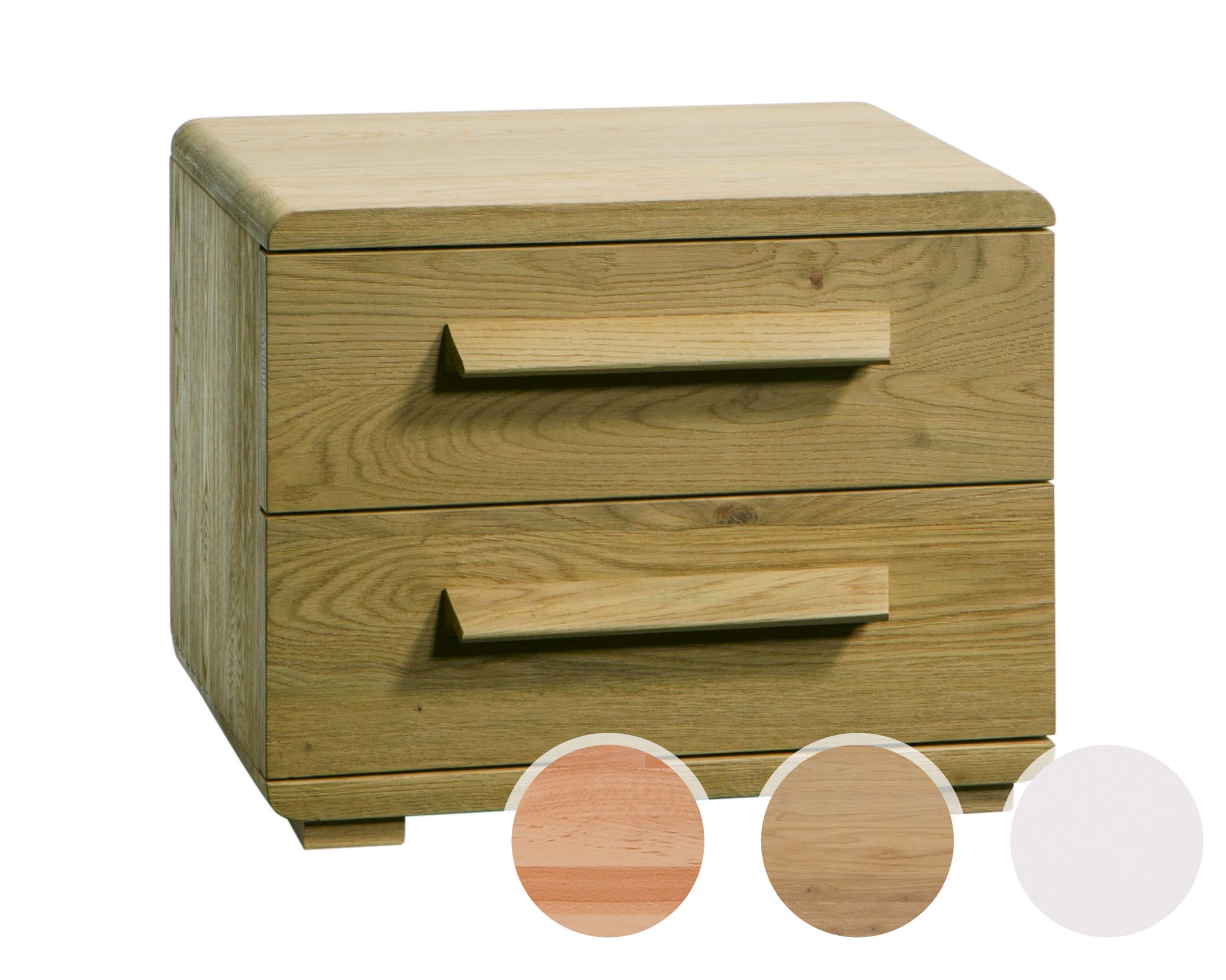 Hasena Oak-Line Bianco Nachttisch Noma Buche weiss deckend