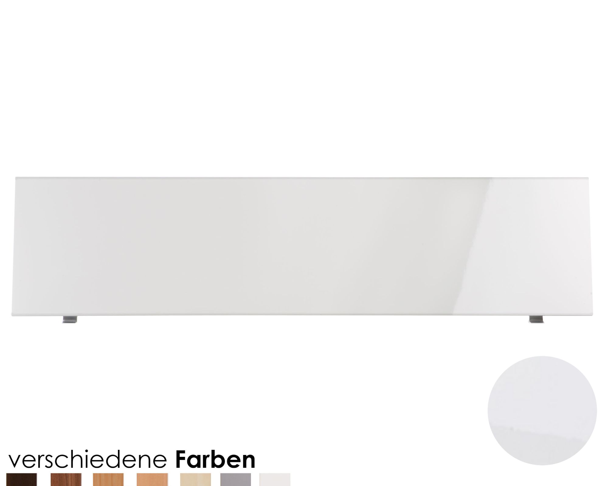 Hasena Movie-Line Kopfteil Orva Gloss 180 cm Hochglanz Weiss Image