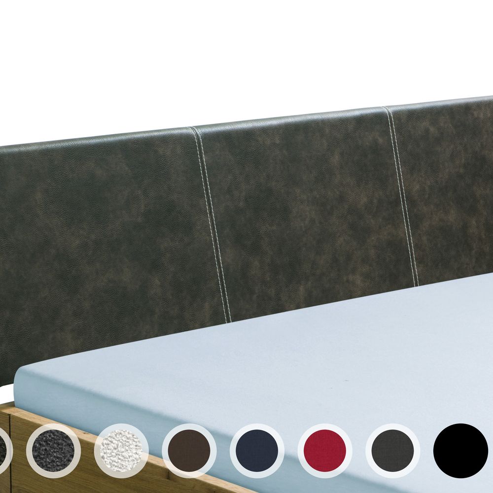 Hasena Oak-Line Wild Kopfteil Arora 120 cm / PK4 Echtleder 506 ecru Image