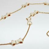 Kate Spade Jewelry | Kate Spade New York Take A Bow Gold Cream Necklace | Color: Cream/Gold | Size: Os