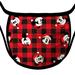 Disney Other | Disney Christmas Mickey Cloth Facemask M | Color: Black/Red | Size: Osbb