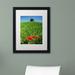 Trademark Fine Art 'Red Poppies & Oak' Framed Photographic Print on Canvas Canvas | 20 H x 16 W in | Wayfair ALI2409-B1620MF