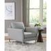 Armchair - Ebern Designs Soroya 31.75" Wide Armchair in Gray/White/Brown | 33 H x 31.75 W x 36.75 D in | Wayfair 46768C8F2C9743B0AB60E83AA95EA4A4