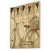 East Urban Home French Bicycle Flea Market II - French Country Print on Natural Pine Wood Metal in Brown/Gray | 32 H x 24 W x 1 D in | Wayfair